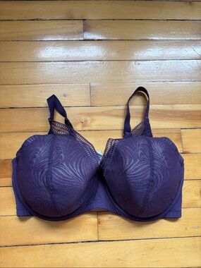 Reitmans Plum Lace Plunge Underwire Bra